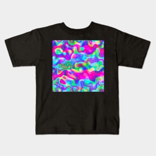 Holographic Waves Kids T-Shirt